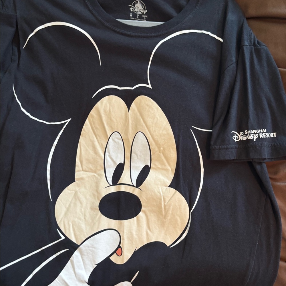 Disney Black Mickey Mouse Short Sleeve Tee